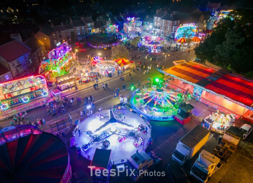 Stokesley Fair from above