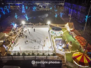 The ice rink at Middlesbrough Christmas Lights Switch On