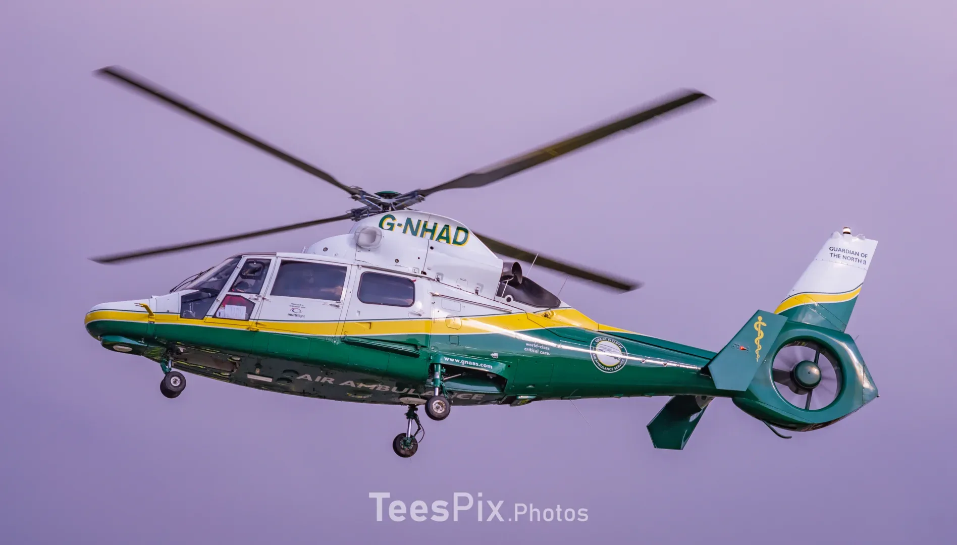 A Great North Air Ambulance Service Helicopter