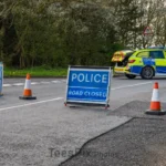 Overturned vehicle forces closure of Darlington road