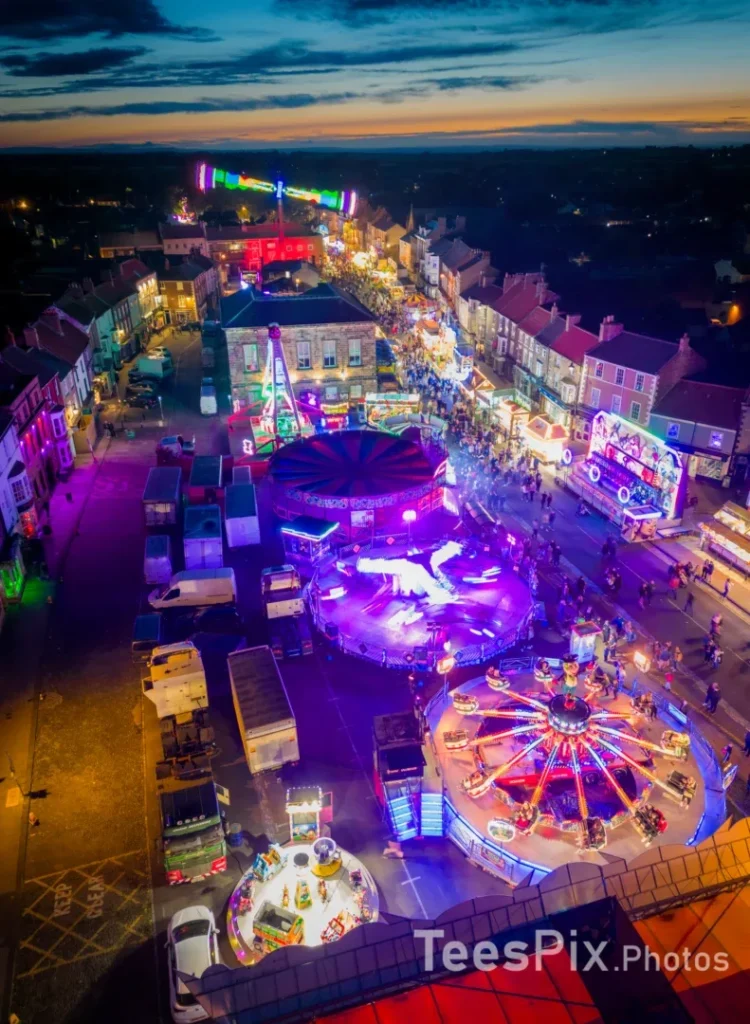 Stokesley Fair from above